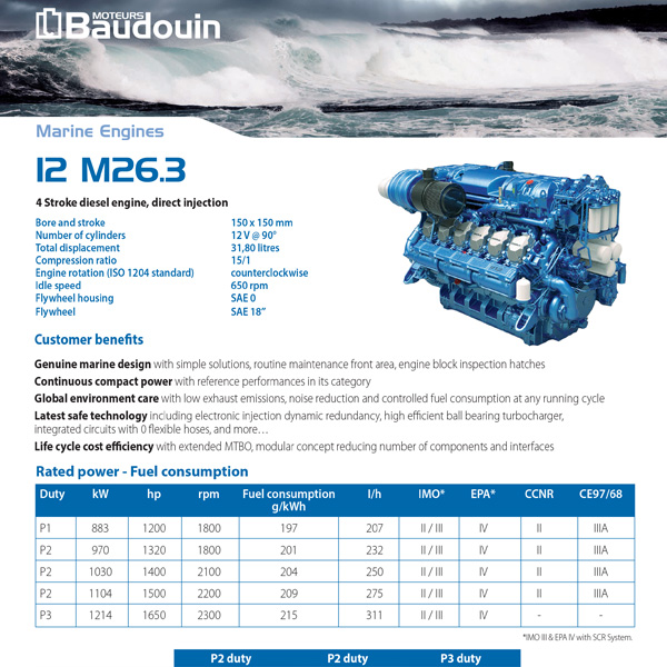 Baudouin V20 Engine